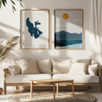 great salt lake utah map poster – minimalist lake wall art - image 7