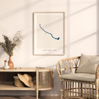lady bird lake utah map poster – minimalist lake wall art - image 5
