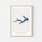 lake bob sandlin texas map poster – minimalist lake wall art - image 2