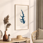 lake conroe texas map poster – minimalist lake wall art - image 3