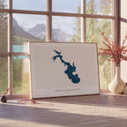lake livingston texas map poster – minimalist lake wall art - image 4