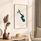 lake livingston texas map poster – minimalist lake wall art - image 3