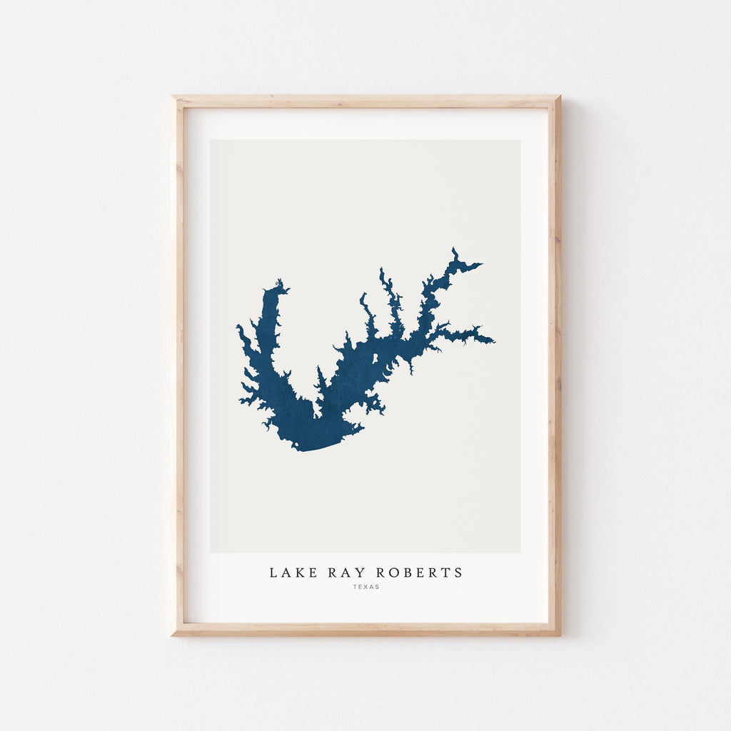 lake ray roberts texas map poster – minimalist lake wall art - image 2