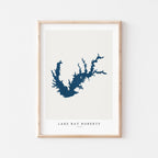 lake ray roberts texas map poster – minimalist lake wall art - image 2