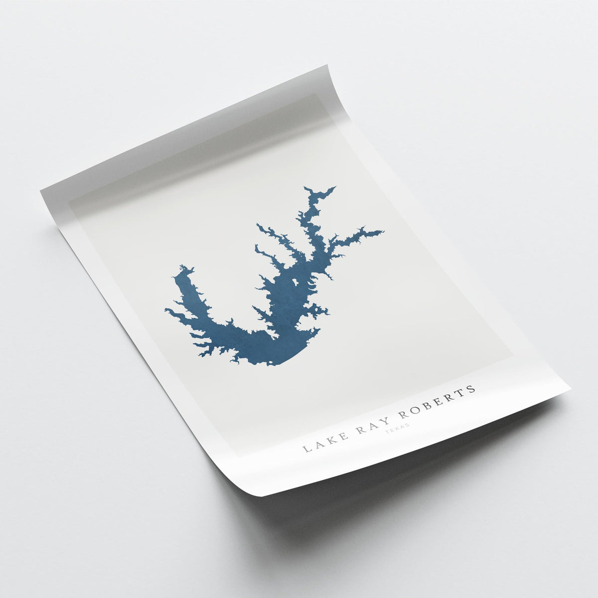 lake ray roberts texas map poster – minimalist lake wall art - image 6