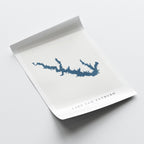 lake sam rayburn texas map poster – minimalist lake wall art - image 6
