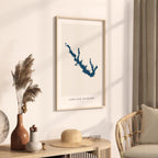lake sam rayburn texas map poster – minimalist lake wall art - image 3