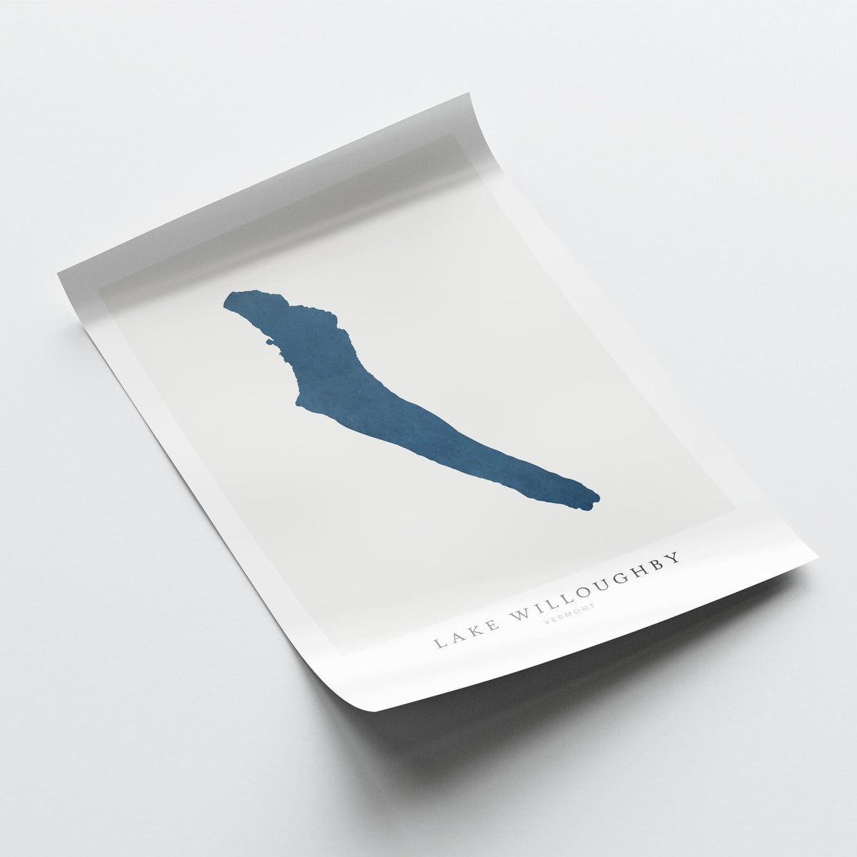 lake willoughby vermont map poster – minimalist lake wall art - image 6