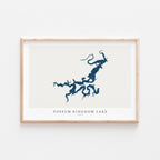 possum kingdom lake texas map poster – minimalist lake wall art - image 2