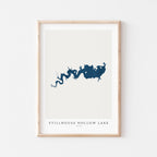 stillhouse hollow lake texas map poster – minimalist lake wall art - image 2