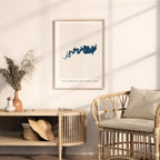 stillhouse hollow lake texas map poster – minimalist lake wall art - image 5