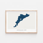 american lake washington map poster – minimalist lake wall art - image 2
