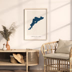 american lake washington map poster – minimalist lake wall art - image 5