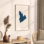 clark lake wisconsin map poster – minimalist lake wall art - image 3