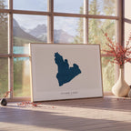 clark lake wisconsin map poster – minimalist lake wall art - image 4