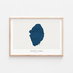 jenny lake wyoming map poster – minimalist lake wall art - image 2