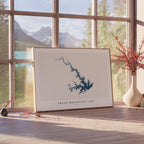 smith mountain lake virginia map poster – minimalist lake wall art - image 4