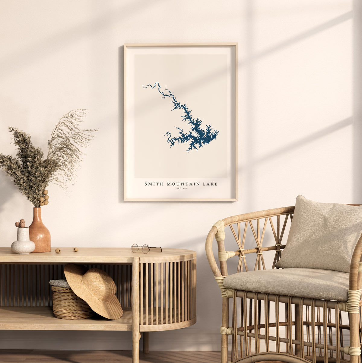 smith mountain lake virginia map poster – minimalist lake wall art - image 5