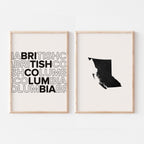 british columbia map and typography wall art set - image 5
