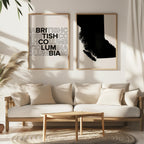 british columbia map and typography wall art set - image 4