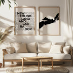 nova scotia map and typography wall art set - image 4