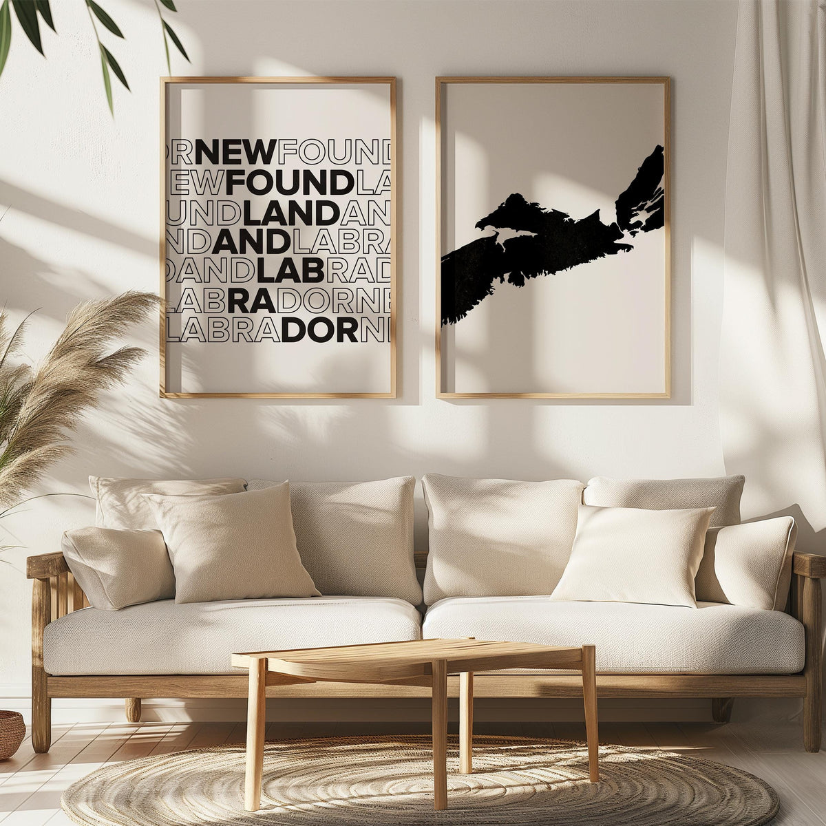 nova scotia map and typography wall art set - image 4