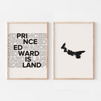 prince edward island map and typography wall art set - image 5