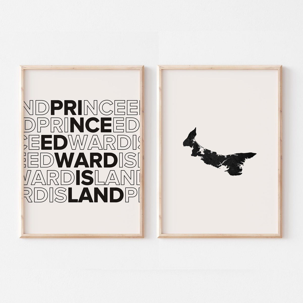 prince edward island map and typography wall art set - image 5