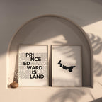 prince edward island map and typography wall art set - image 6