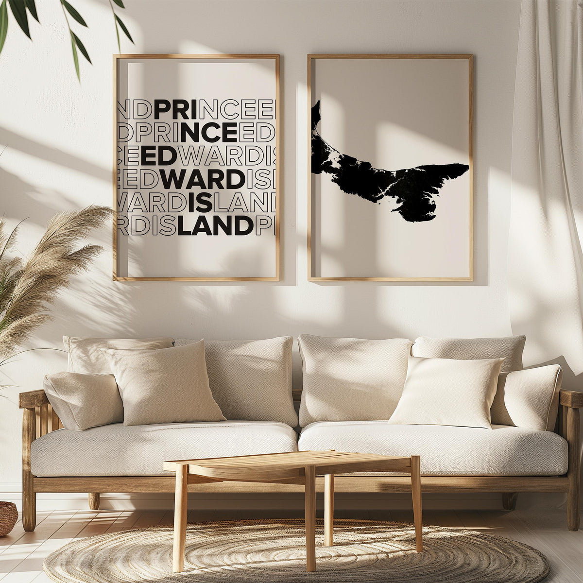 prince edward island map and typography wall art set - image 4