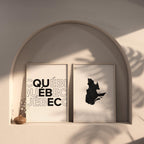 quebec map and typography wall art set - image 6