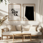 alberta map and typography wall art set - image 4