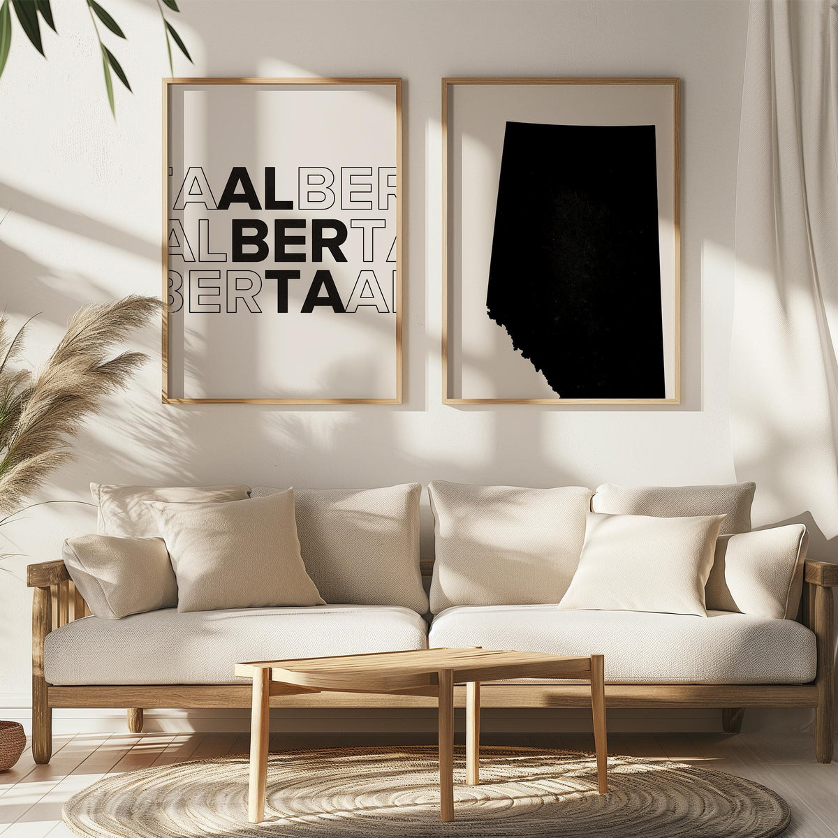 alberta map and typography wall art set - image 4