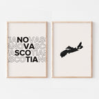 nova scotia map and typography wall art set - image 5