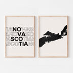 nova scotia map and typography wall art set - image 3