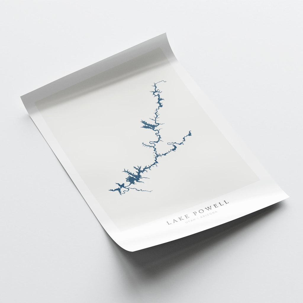 lake powell arizona map poster – minimalist lake wall art - image 6