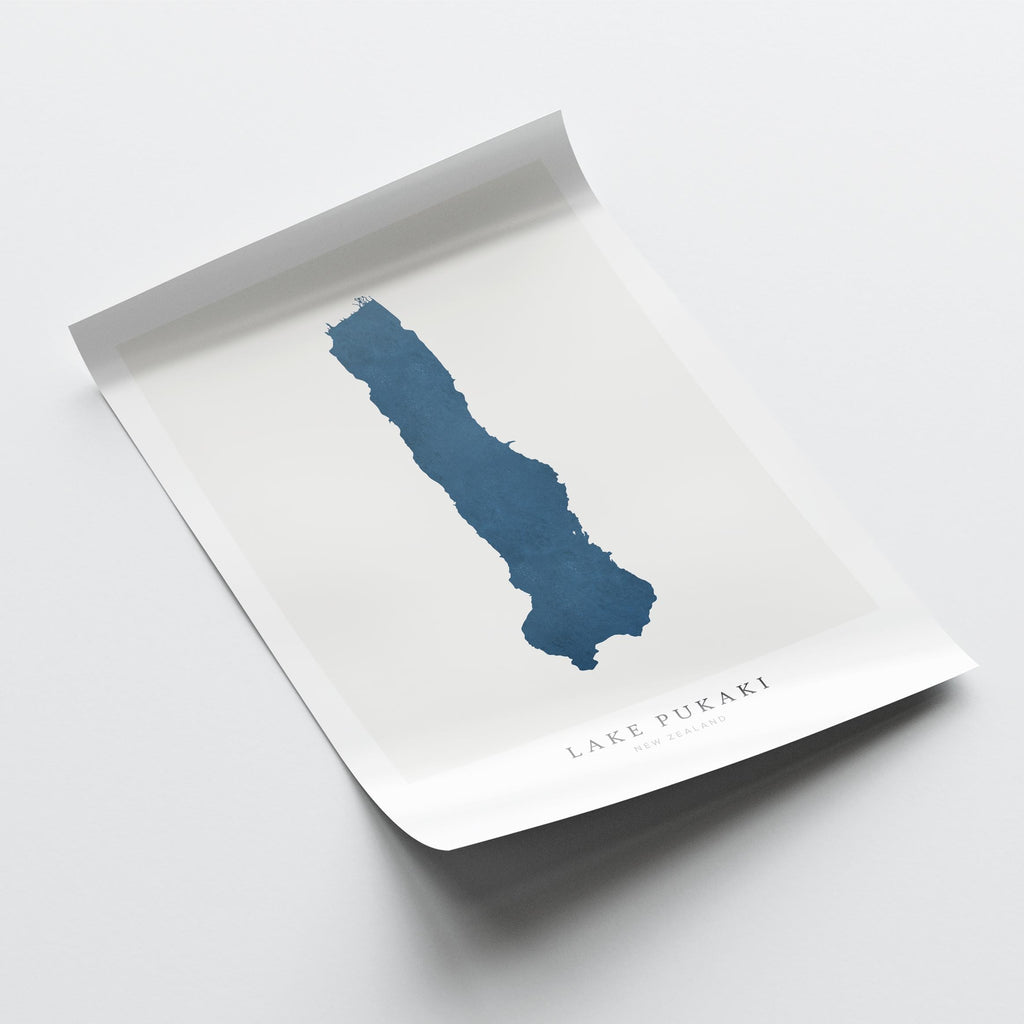 lake pukaki new zealand map poster – minimalist lake wall art - image 6