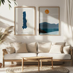 lake pukaki new zealand map poster – minimalist lake wall art - image 7