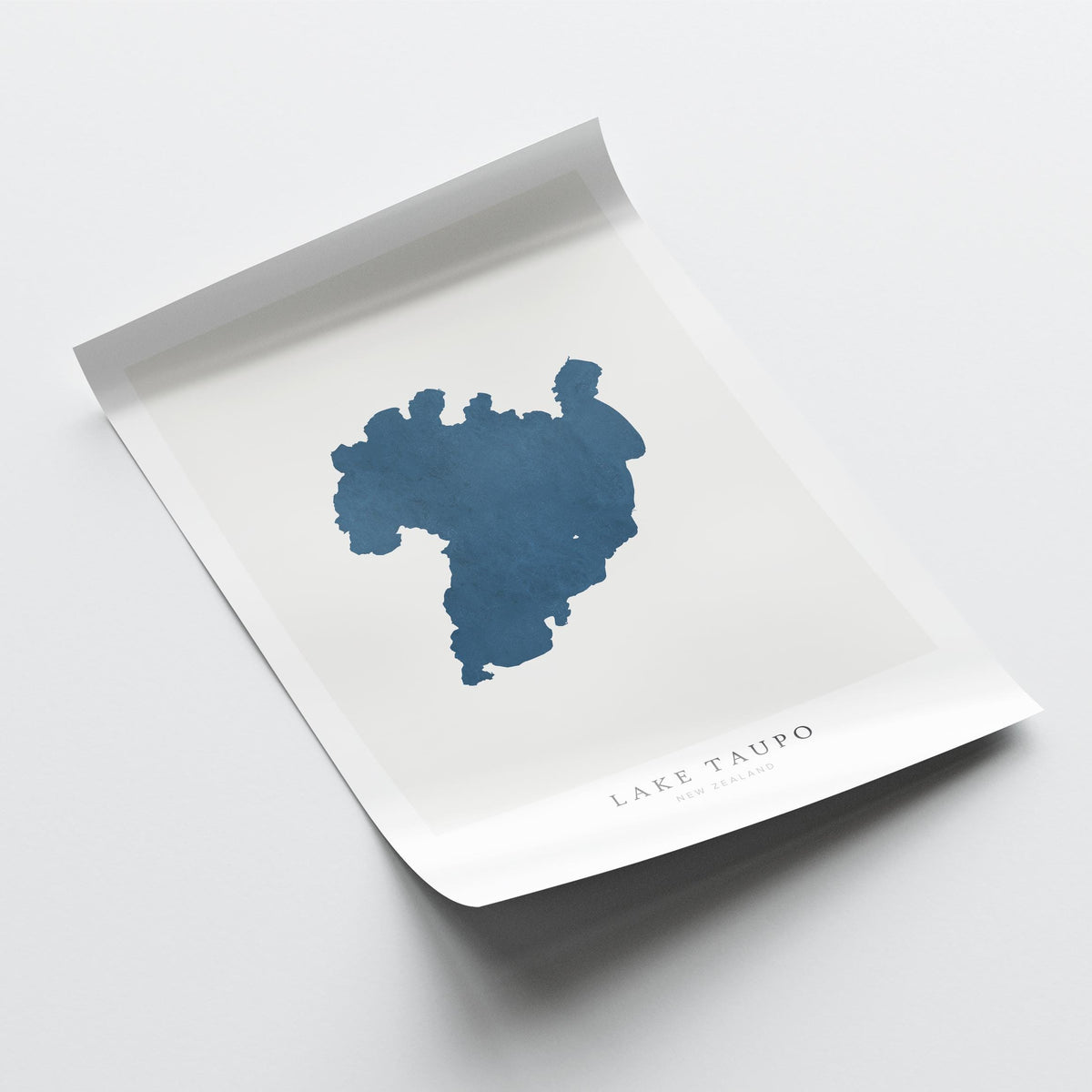 lake taupo new zealand map poster – minimalist lake wall art - image 6
