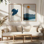 lake taupo new zealand map poster – minimalist lake wall art - image 7