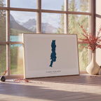 lake tekapo new zealand map poster – minimalist lake wall art - image 4