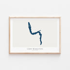 lake wakatipu new zealand map poster – minimalist lake wall art - image 2
