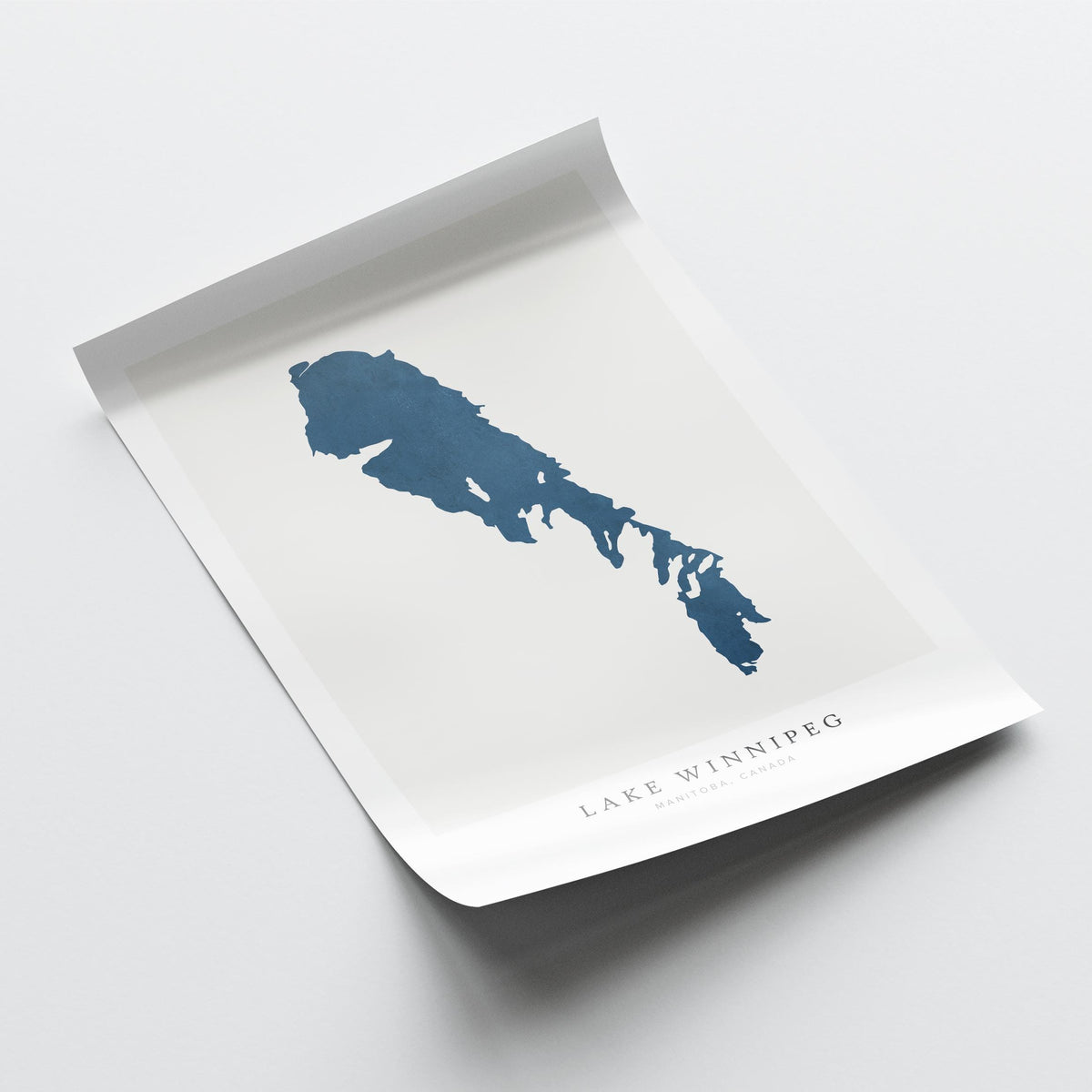 lake winnipeg manitoba map poster – minimalist lake wall art - image 6