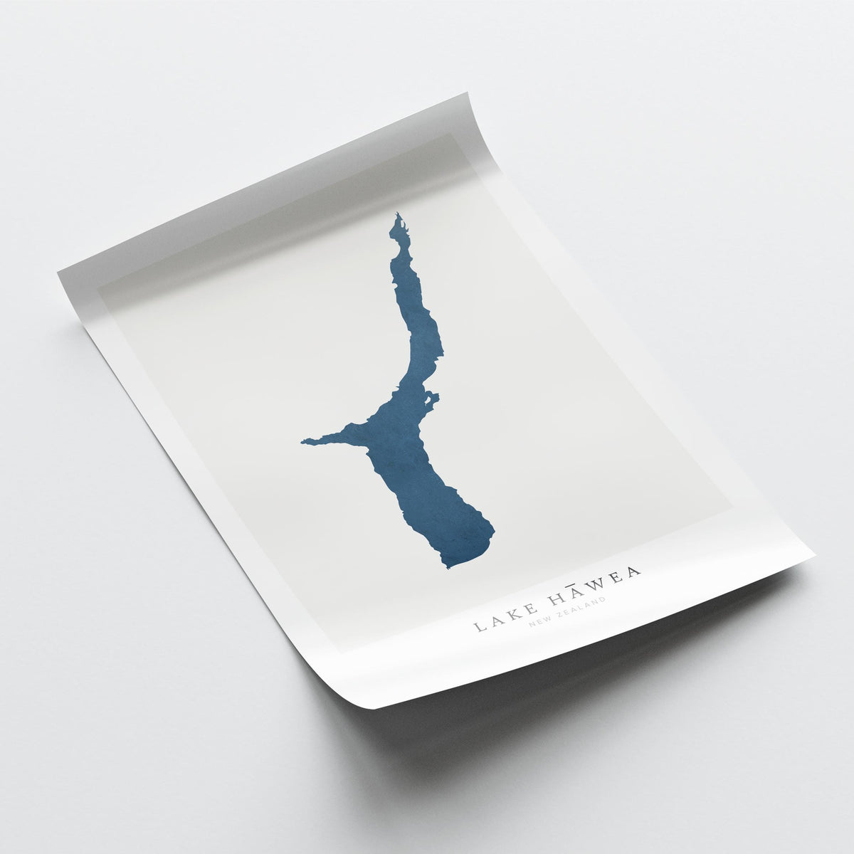 lake hawea new zealand map poster – minimalist lake wall art - image 6