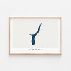 lake hawea new zealand map poster – minimalist lake wall art - image 2