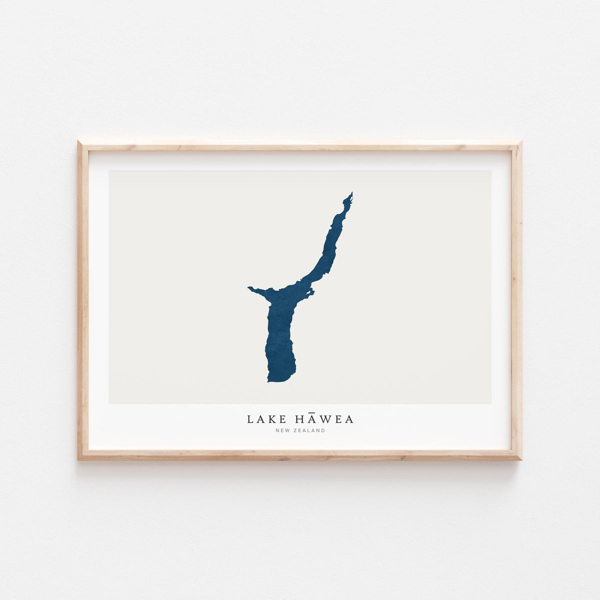lake hawea new zealand map poster – minimalist lake wall art - image 2