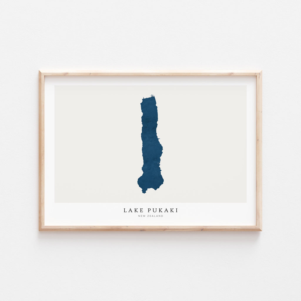 lake pukaki new zealand map poster – minimalist lake wall art - image 2