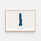 lake pukaki new zealand map poster – minimalist lake wall art - image 2