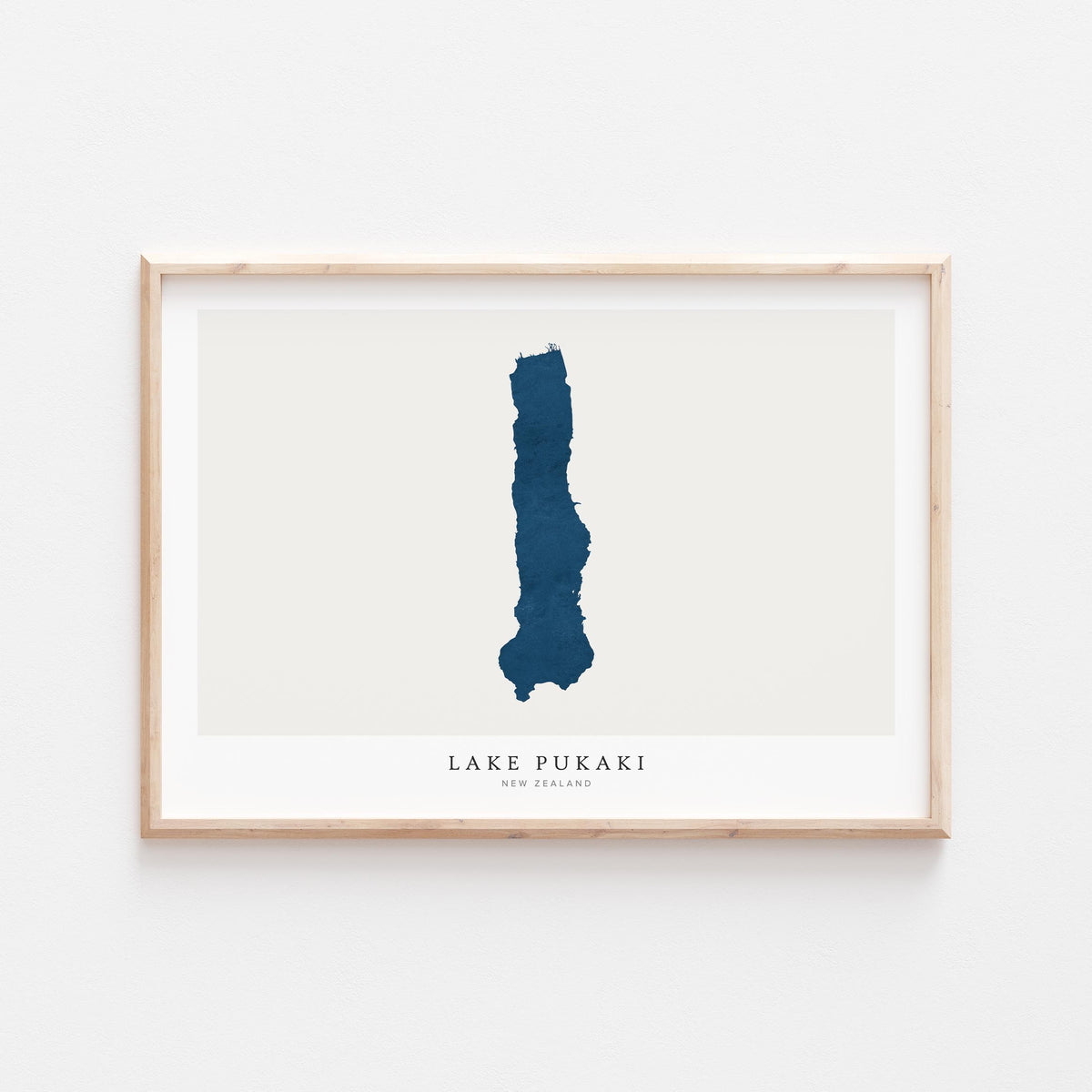 lake pukaki new zealand map poster – minimalist lake wall art - image 2