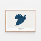 lake taupo new zealand map poster – minimalist lake wall art - image 2